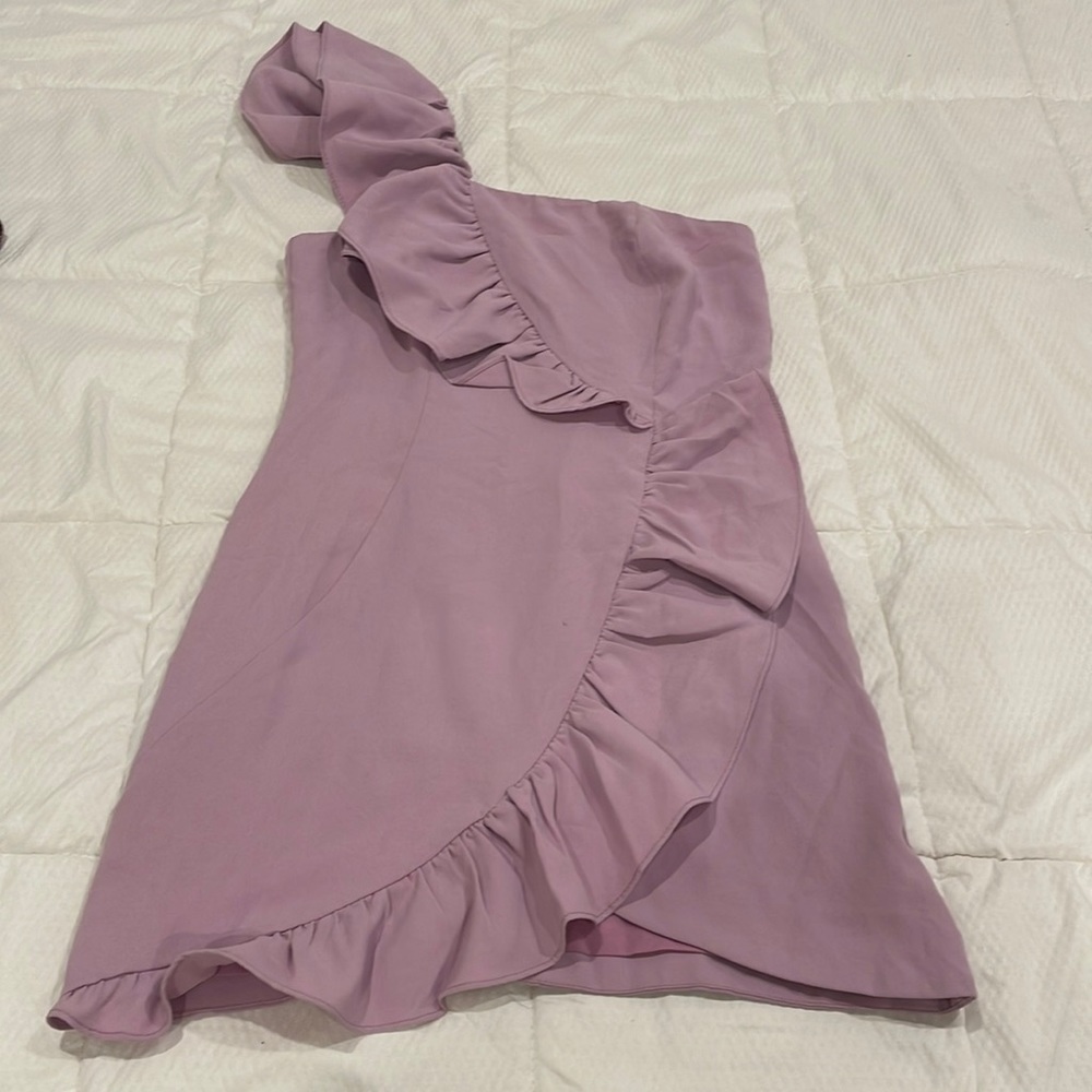 Light purple ruffle dress